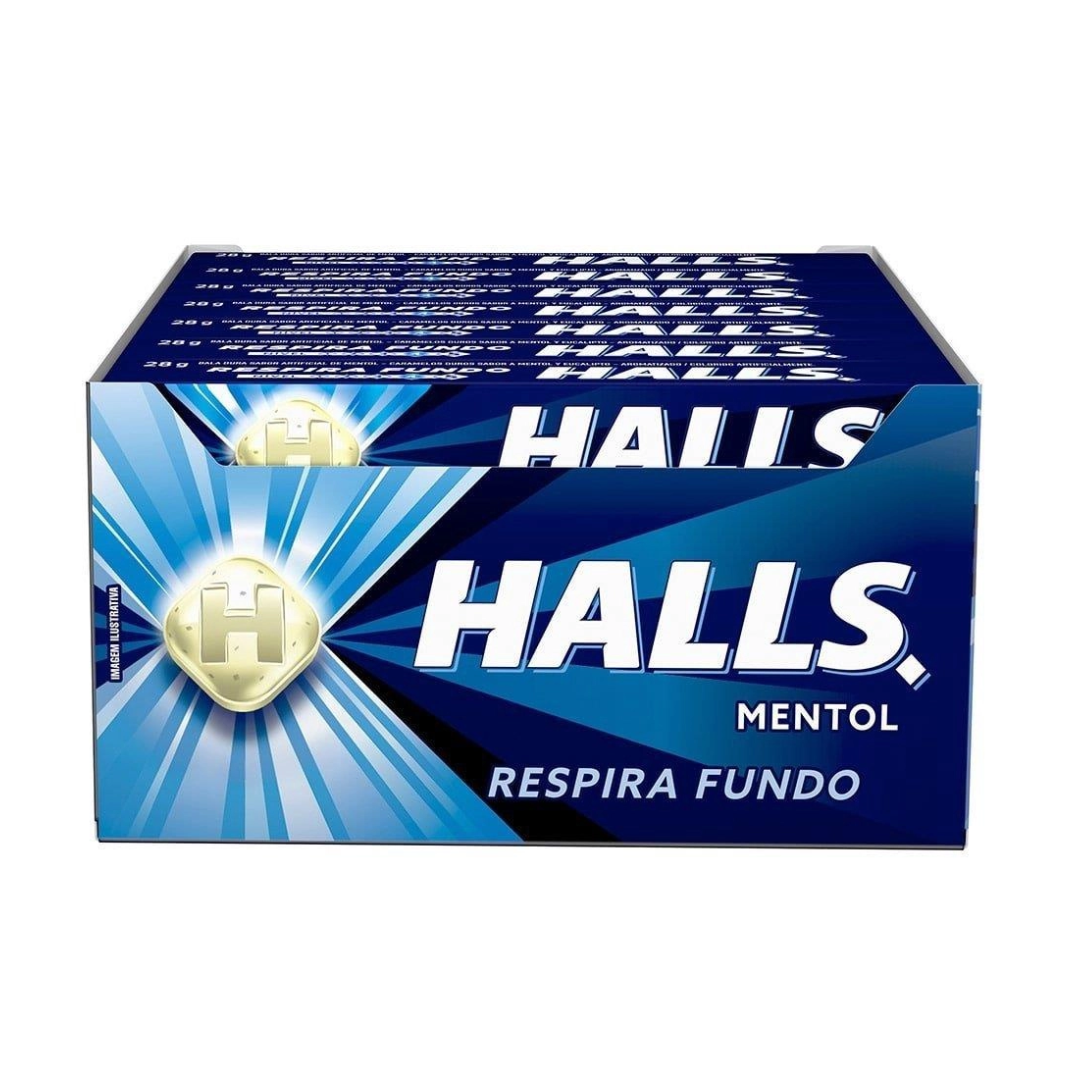 Halls Drops Menthol Box 21 x 28g 588g
